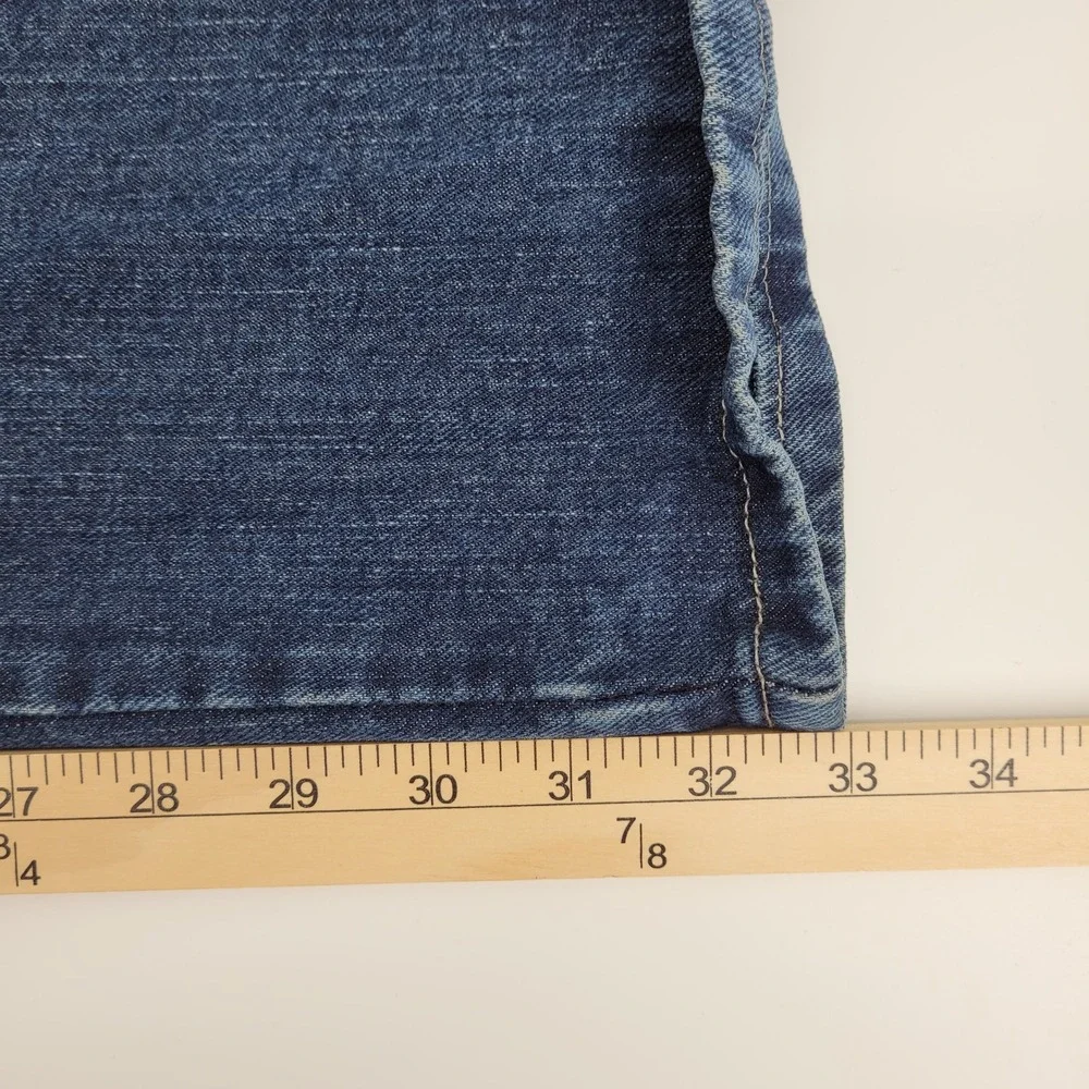 Wrangler Rugged Wear Mens Dark Wash Straight Leg Jeans 34x32 (inseam 33) Outdoor